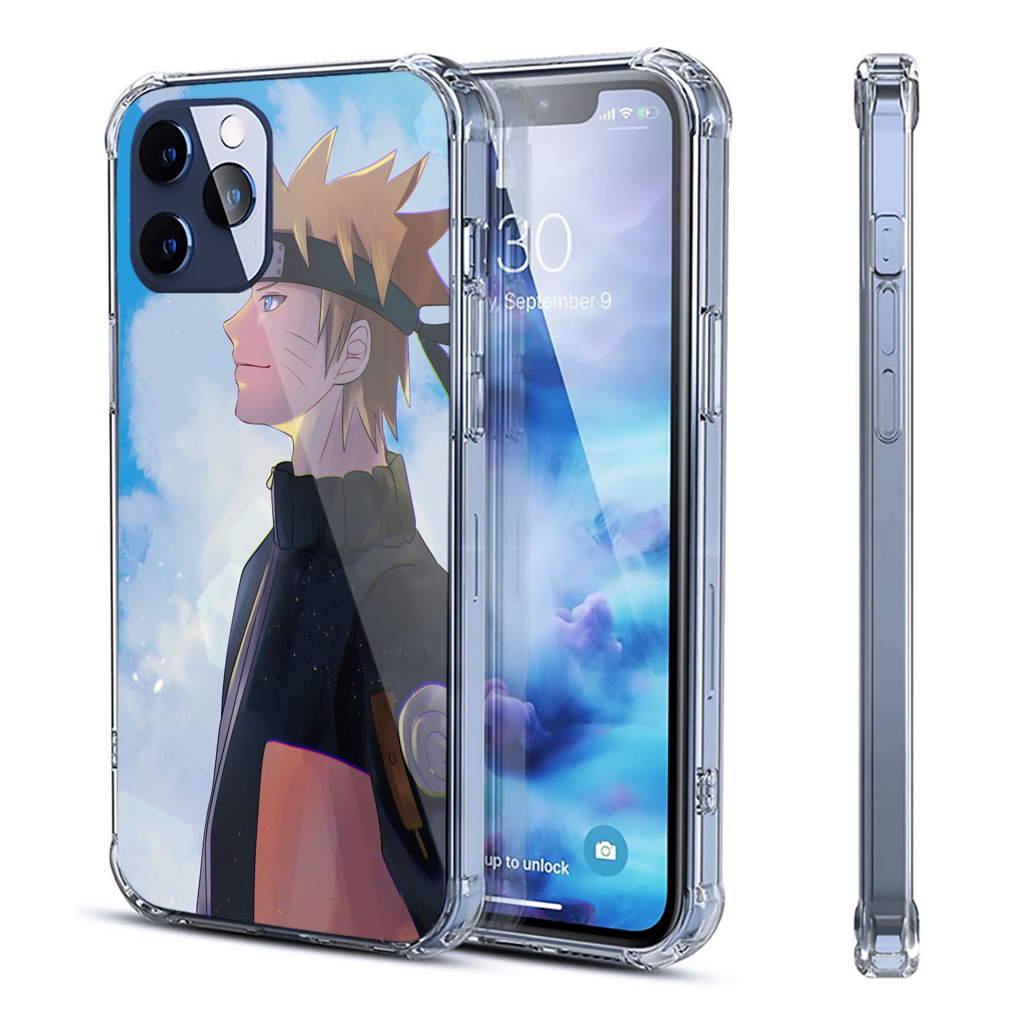 （画像用） NARUTO -ナルト- NARUTO -ナルト- 疾風伝 【iPhone 12シリーズ対応】透明スマホケース（クリアソフトケース）